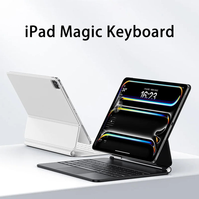 Bluetooth-compatible Keyboard for iPad Pro 11 (2022)/(2021)/(2020)/(2018) Magnetic Floating Keyboard Case - Black - 3