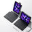 Bluetooth-compatible Keyboard for iPad 10.2 (2021)/(2020)/(2019) Magnetic Detachable Keyboard Case with Adjustable Stand - Black - 2