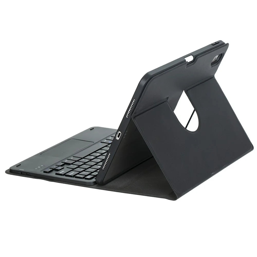 L13B-A For iPad Pro 11 (2025) / (2024) Rotating Keyboard Case Touchpad Protective Cover with Stand - Black - 4