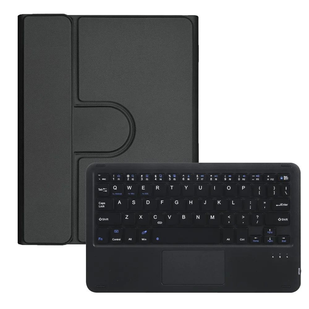 L102B-A For iPad 10.2 (2021) / (2020) / (2019) / iPad Air 10.5 inch (2019) / Pro 10.5-inch (2017) Rotating Keyboard Case Touchpad Protective Cover with Stand - Black - 6