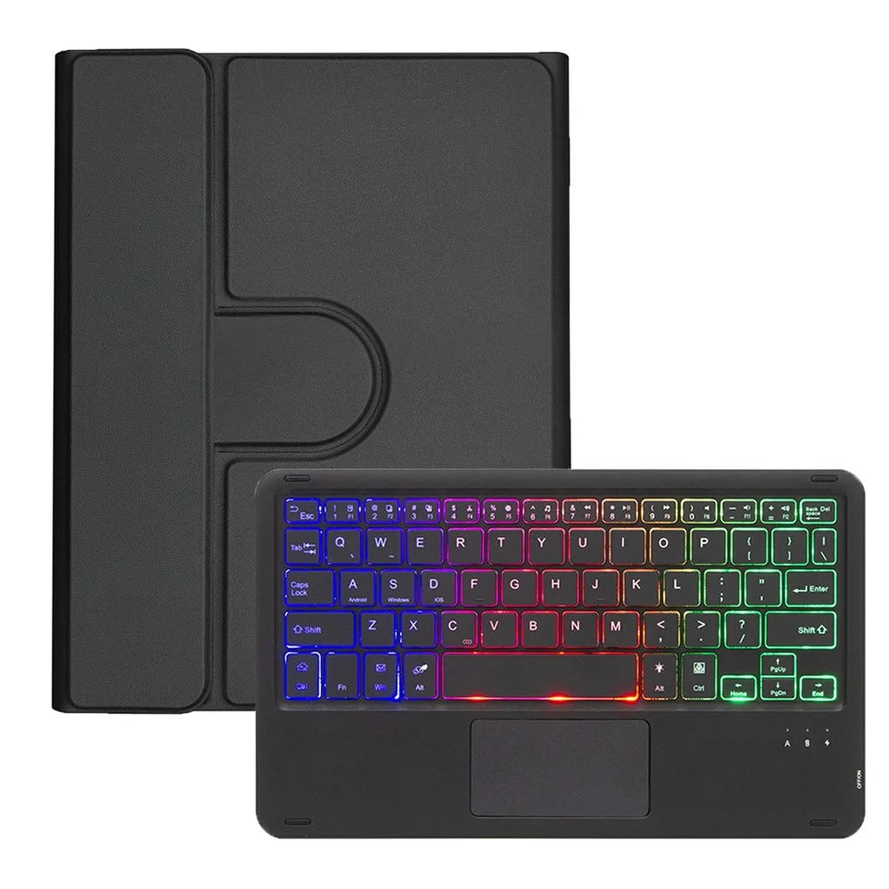 L13B-AS For iPad Pro 11 (2025)  /  (2024) Keyboard Case with Touchpad  /  Backlit Wireless Detachable Folio Keyboard Cover - Black - 6