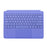 1088 For Microsoft Surface Pro 12inch Bluetooth-compatible Keyboard with Backlit Touchpad Keyboard - Purple - 5
