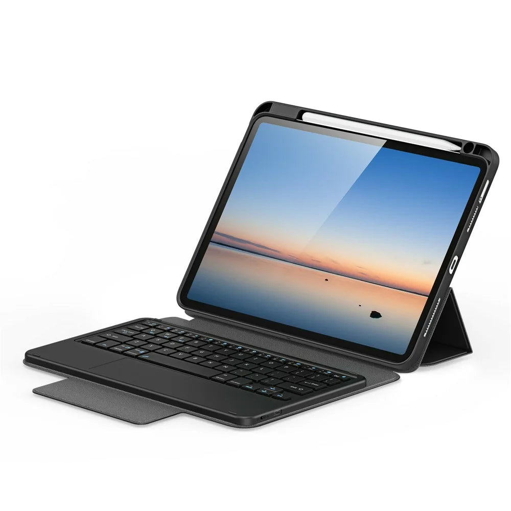 DUX DUCIS YK Series Wireless Keyboard Case for iPad Air 11 (2026) / (2025) / (2024) / Air (2022) / (2020) / iPad Pro 11 (2022) / (2021) / (2020) Detachable Trackpad Bluetooth-compatible Keyboard Cover - Black - 3