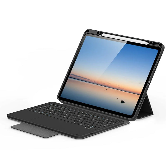 DUX DUCIS YK Series Wireless Keyboard Case for iPad Air 13 (2026) / (2025) / (2024) / iPad Pro 12.9 (2022) / (2021) / (2020) Detachable Trackpad Bluetooth-compatible Keyboard Cover - Black - 3
