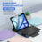 DUX DUCIS YK Series Wireless Keyboard Case for iPad Air 13 (2026) / (2025) / (2024) / iPad Pro 12.9 (2022) / (2021) / (2020) Detachable Trackpad Bluetooth-compatible Keyboard Cover - Black - 4