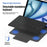 DUX DUCIS YK Series Wireless Keyboard Case for iPad Air 13 (2026) / (2025) / (2024) / iPad Pro 12.9 (2022) / (2021) / (2020) Detachable Trackpad Bluetooth-compatible Keyboard Cover - Black - 6