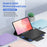 Dux Ducis for Samsung Galaxy Tab S12 Ultra / S11 Ultra DUX DUCIS YK Series Wireless Keyboard Case Detachable Trackpad Bluetooth-compatible Keyboard Cover - Black - 3