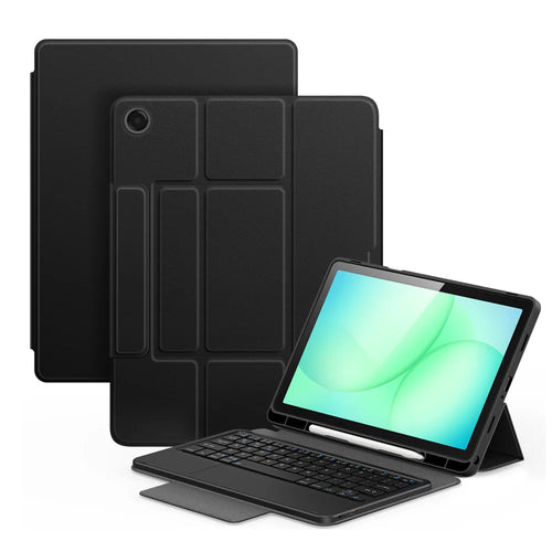 Dux Ducis for Samsung Galaxy Tab A9+ / Galaxy Tab A11+ DUX DUCIS YK Series Wireless Keyboard Case Detachable Trackpad Bluetooth-compatible Keyboard Cover - Black - 1