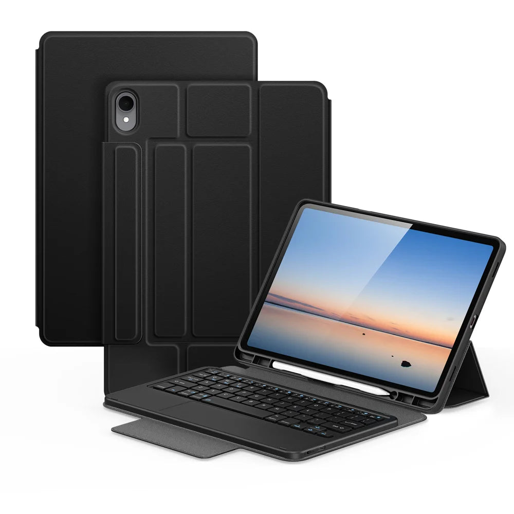 Dux Ducis for Samsung Galaxy Tab S11 DUX DUCIS YK Series Wireless Keyboard Case Detachable Trackpad Bluetooth-compatible Keyboard Cover - Black - 1