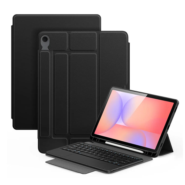 Dux Ducis for Samsung Galaxy Tab S10 FE / Galaxy Tab S9 FE / Galaxy Tab S9 / Galaxy Tab S10 Lite DUX DUCIS YK Series Wireless Keyboard Case Detachable Trackpad Bluetooth-compatible Keyboard Cover - Black - 1