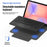 Dux Ducis for Samsung Galaxy Tab S10 FE / Galaxy Tab S9 FE / Galaxy Tab S9 / Galaxy Tab S10 Lite DUX DUCIS YK Series Wireless Keyboard Case Detachable Trackpad Bluetooth-compatible Keyboard Cover - Black - 5