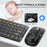 F01C Mini Foldable Bluetooth-compatible Keyboard Mouse Set with Phone Stand Rechargeable Wireless Triple Device Connection Keyboard Mouse - Black - 2