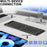 F01C Mini Foldable Bluetooth-compatible Keyboard Mouse Set with Phone Stand Rechargeable Wireless Triple Device Connection Keyboard Mouse - Black - 4