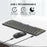 F01C Mini Foldable Bluetooth-compatible Keyboard Mouse Set with Phone Stand Rechargeable Wireless Triple Device Connection Keyboard Mouse - Black - 6