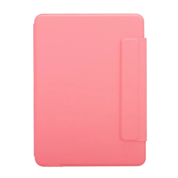 For iPad (2025) / iPad 10.9 Bluetooth-compatible Keyboard PU Leather Stand Cover with Pencil Holder - Watermelon Red - 7