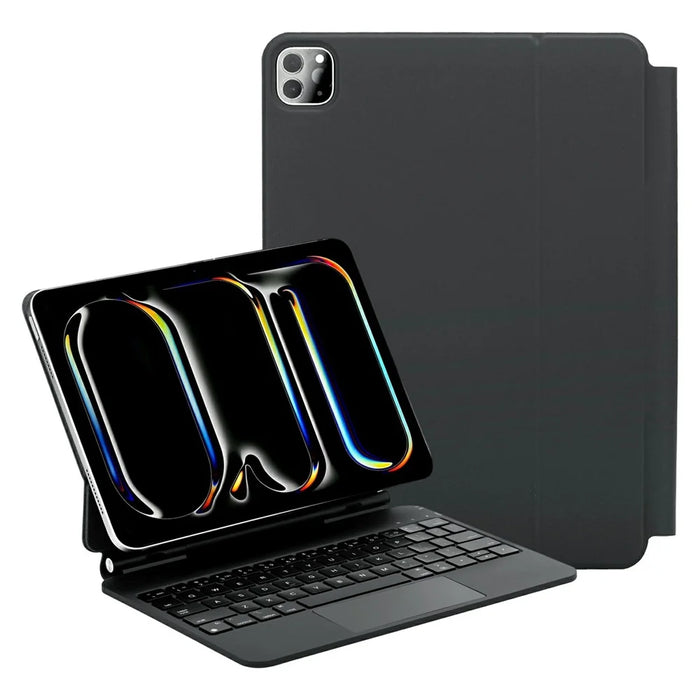 Y7 Keyboard Case for iPad Air 11 (2026) / (2025) / (2024) / iPad Air (2022) / (2020) / iPad Pro 11 (2022) / (2021) / (2020) / (2018) Bluetooth-compatible Backlit Keyboard - Black - 1