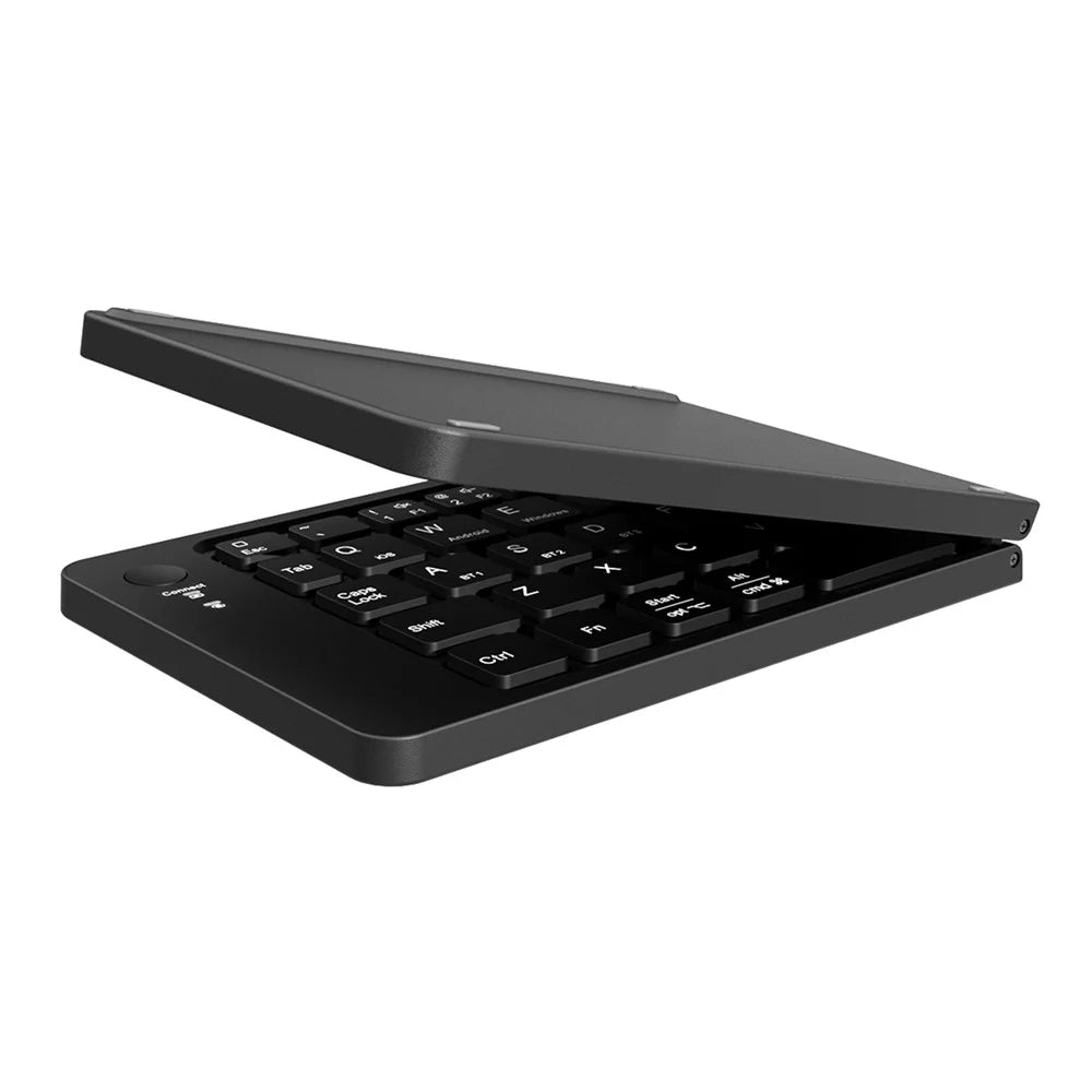 K143 Dual Folding Bluetooth-compatible Keyboard 67 Keys Wireless Portable Keyboard for iOS Android Windows Mac - Black - 5