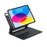 For iPad (2025) / iPad 10.9 (2022) Direct Contact Connection Keyboard + Magnetic Leather Tablet Case - Black - 3