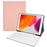 SK-1026 Wireless Touch Bluetooth-compatible Keyboard Case Multi-Angles Viewing Stand Protective Leather Shell Cover for iPad 10.2 (2021)/(2020)/(2019) - Rose Gold - 1