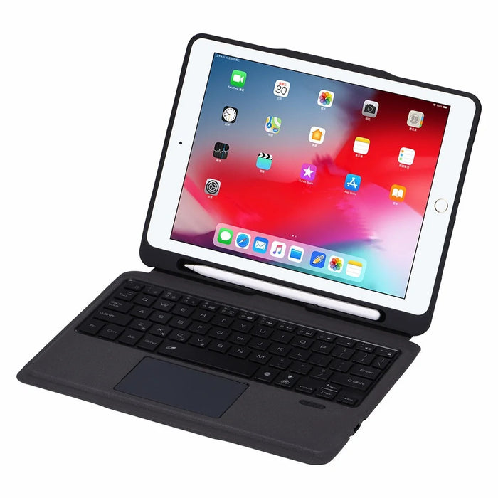 T206D Bluetooth-compatible Keyboard Leather Case with Colorful Backlit for iPad 10.2 (2021)/(2020)/(2019) - 1