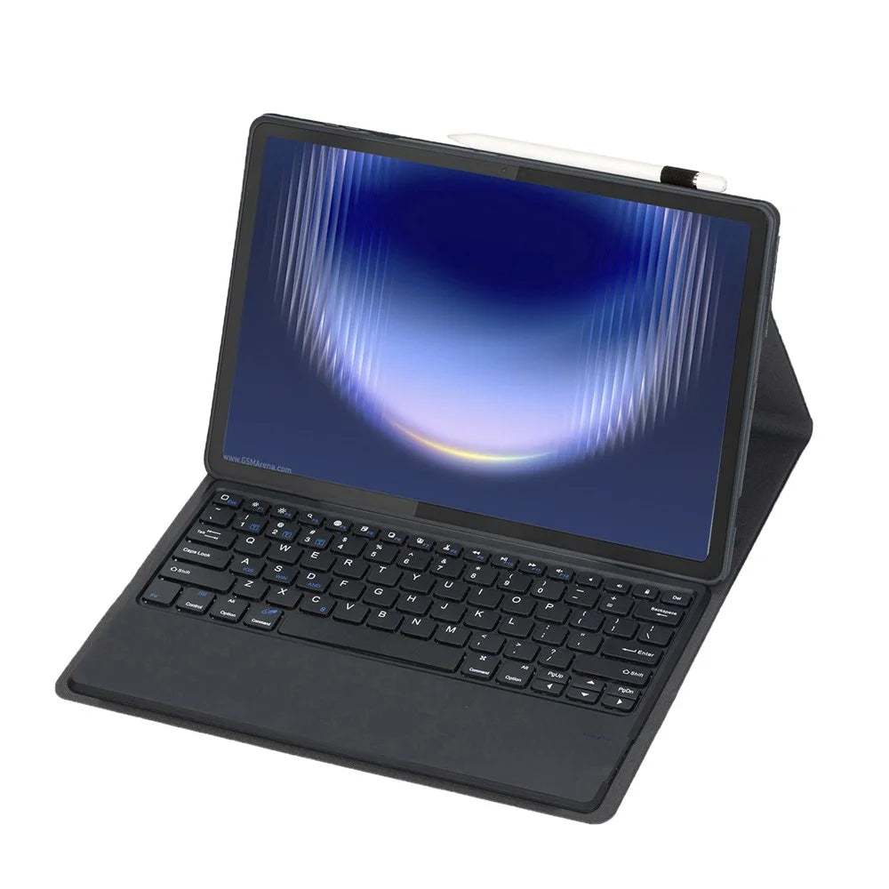 AH36 For Huawei MatePad Pro Max Detachable Bluetooth-compatible Keyboard Case Ultra Slim PU Leather+TPU Protective Cover - Black - 2