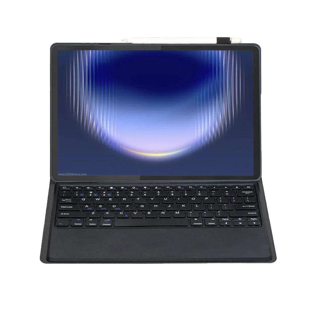 AH36 For Huawei MatePad Pro Max Detachable Bluetooth-compatible Keyboard Case Ultra Slim PU Leather+TPU Protective Cover - Black - 3