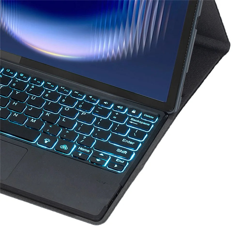 AH36-AS For Huawei MatePad Pro Max Detachable Bluetooth-compatible Keyboard Case with Backlight Touchpad PU Leather+TPU Protective Cover - Black - 5