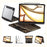 IFACEMALL XT-01 For iPad Pro 11 (2025)/(2024) 7-Color Backlit 360 Degree Dual-Axis Rotatable Bluetooth-compatible Keyboard Case - Clear Black - 1