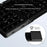 B089T 61-Key Triple-Fold Bluetooth-Compatible Keyboard with Touchpad Built-in Bracket for Phone Tablet PC - Black - 4