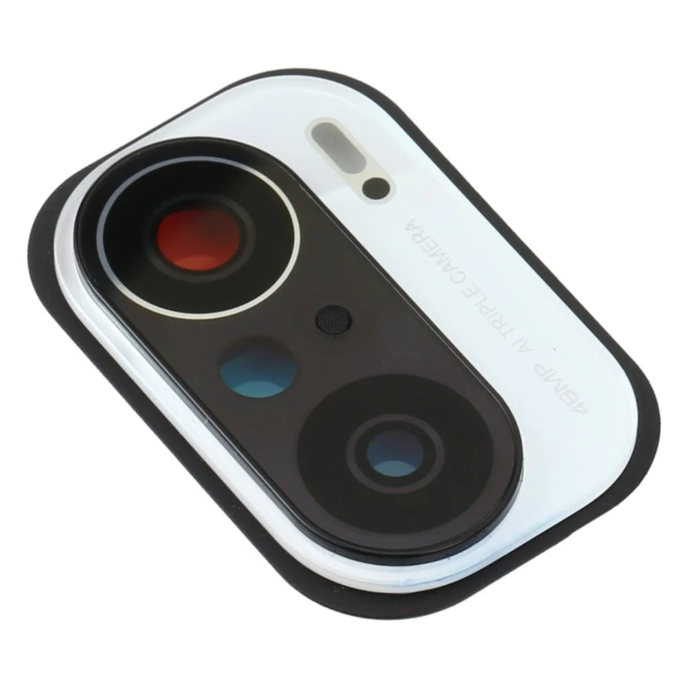 Back Camera Lens Holder Cover with Glass Part (without Logo) for Xiaomi Redmi K40 (48MP) M2012K11AC - White - 1