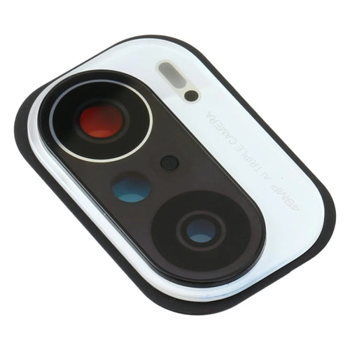 Back Camera Lens Holder Cover with Glass Part (without Logo) for Xiaomi Redmi K40 (48MP) M2012K11AC - White - 1