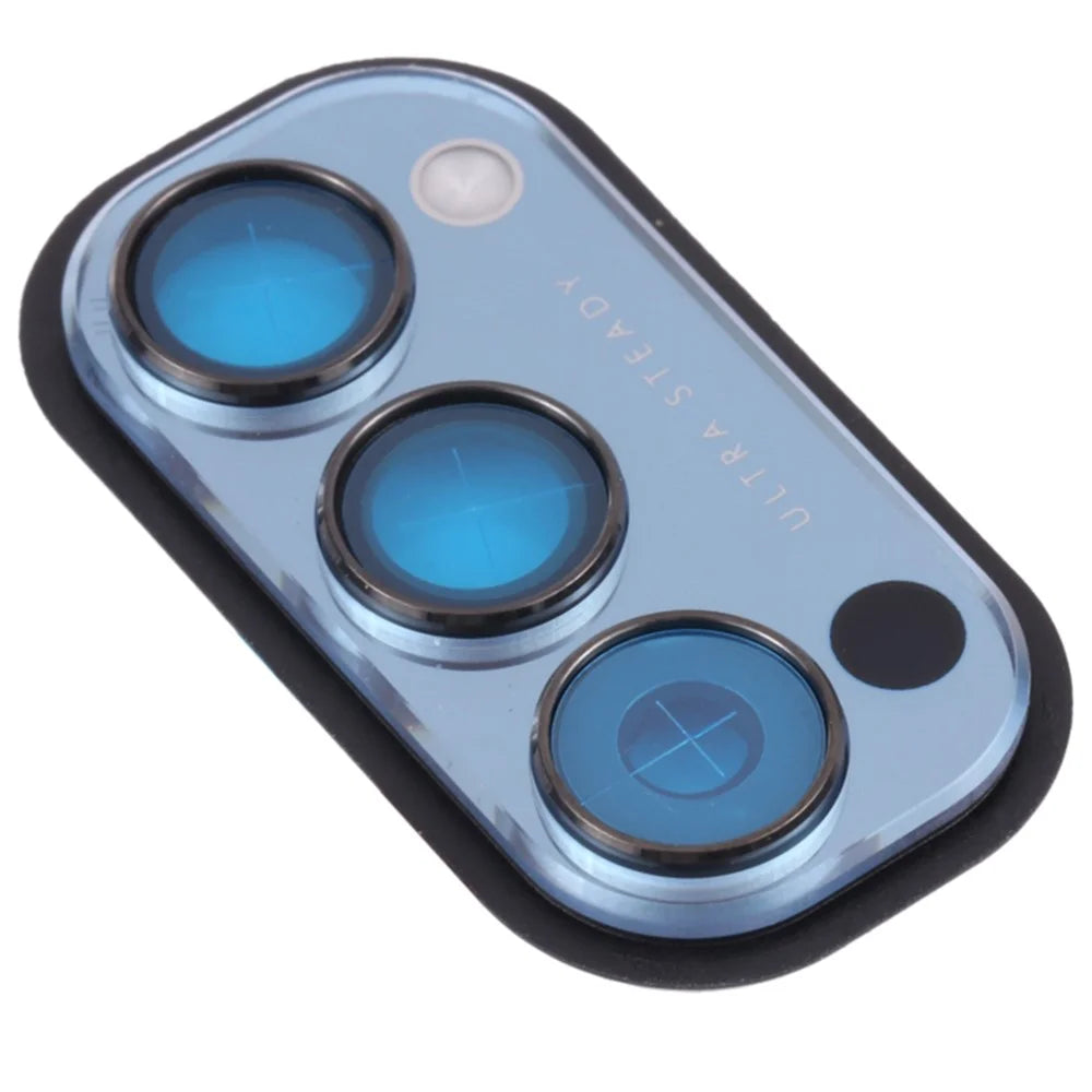 OEM Back Camera Lens Holder Cover with Glass Part (without Logo) for Oppo Reno4 5G PDPM00/PDPT00/CPH2091 - Blue - 1