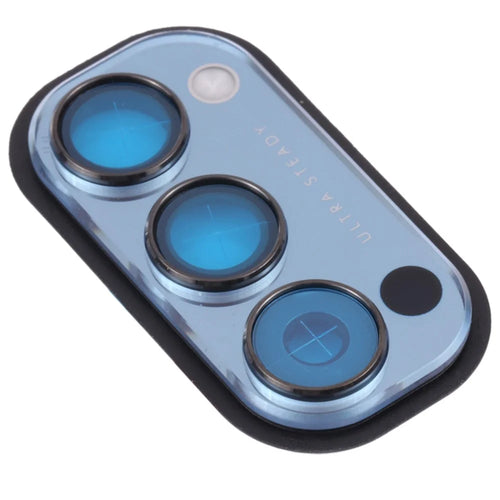 OEM Back Camera Lens Holder Cover with Glass Part (without Logo) for Oppo Reno4 5G PDPM00/PDPT00/CPH2091 - Blue - 1