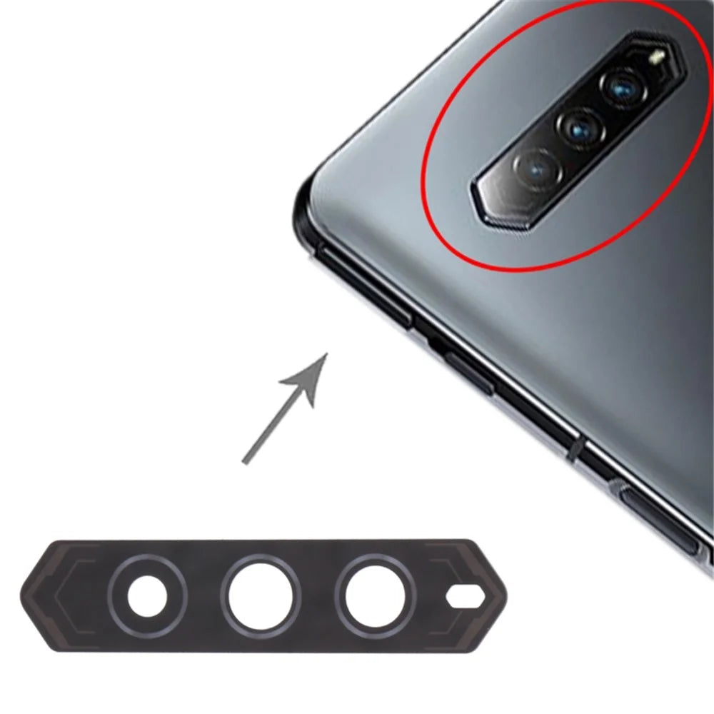 Rear Back Camera Lens Cover Replacement Part (without Logo) for Xiaomi Black Shark 4 SHARK PRS-H0 - 1