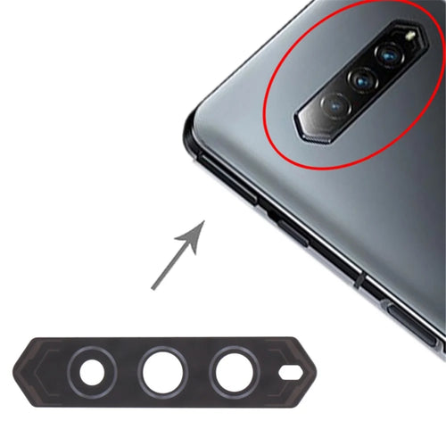 Rear Back Camera Lens Cover Replacement Part (without Logo) for Xiaomi Black Shark 4 SHARK PRS-H0 - 1