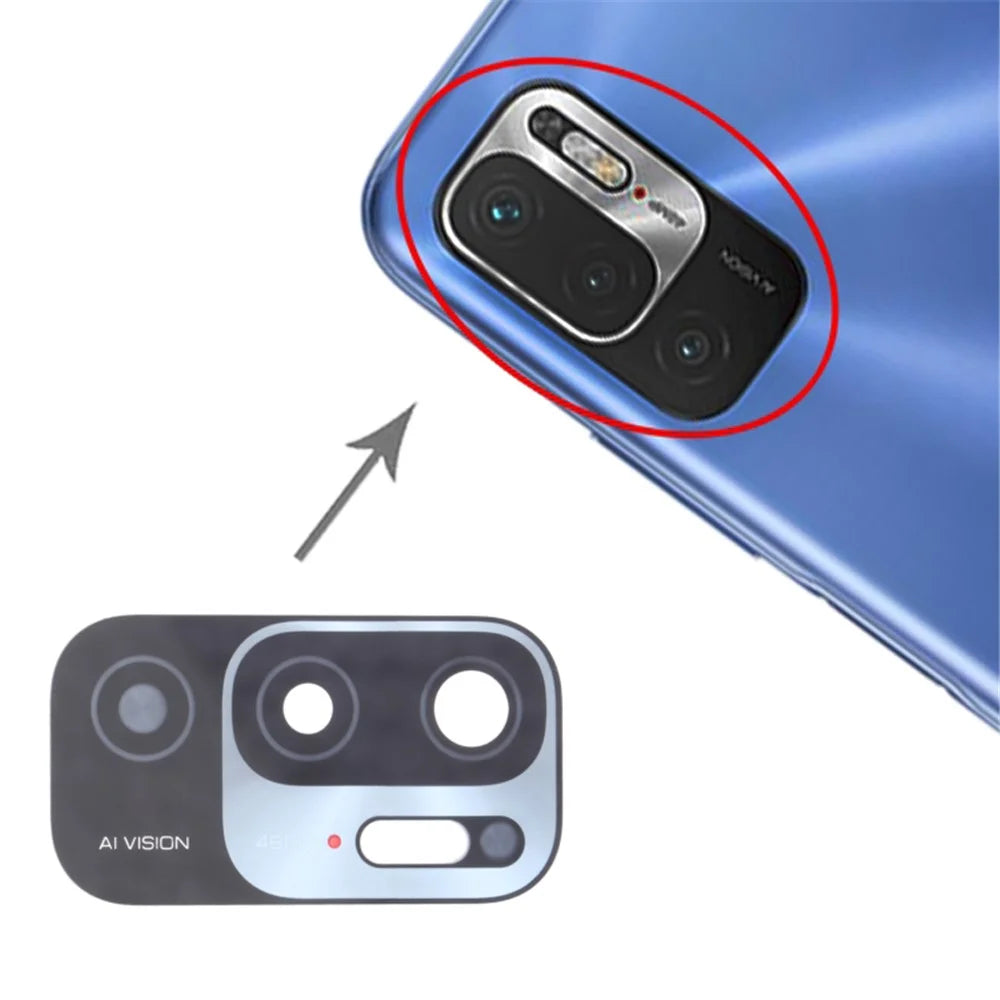 Rear Back Camera Lens Cover Replacement Part (without Logo) for Xiaomi Redmi Note 10 5G M2103K19G/M2103K19C - 1