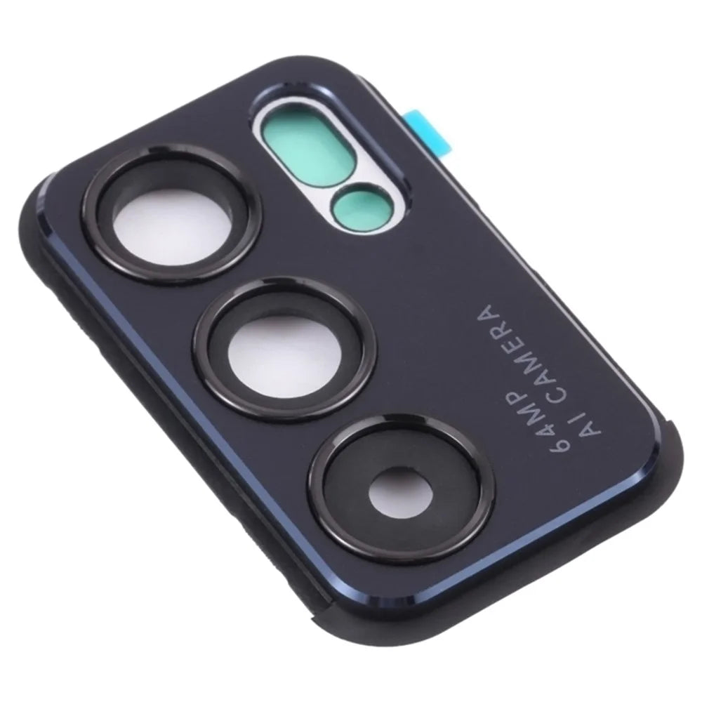 For Oppo Reno6 Pro 5G PEPM00, CPH2249 OEM Back Camera Lens Holder Cover with Glass Part (without Logo) - Black - 1