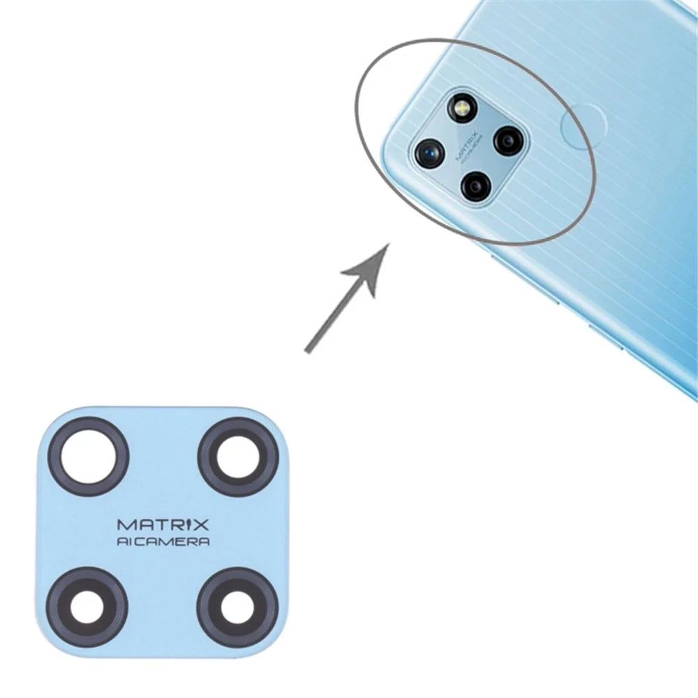 For Realme C25Y RMX3265 RMX3268 Rear Back Camera Lens Cover Replacement Part (without Logo) - Blue - 4