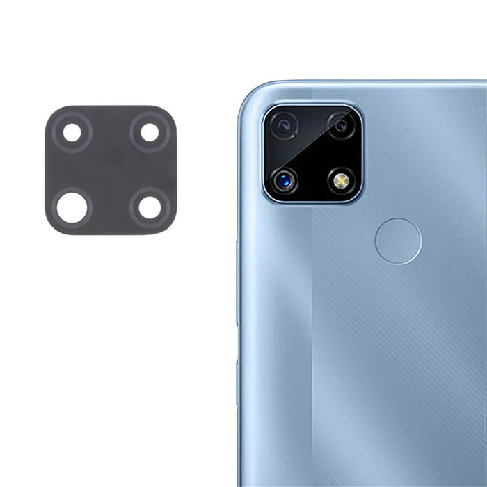 For Realme C25 RMX3193 RMX3191 Rear Back Camera Lens Cover Replacement Part (without Logo) - 1