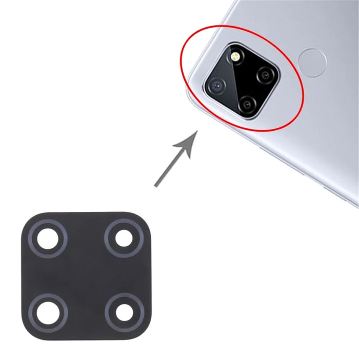 For Realme C12 RMX2189 Rear Back Camera Lens Cover Replacement Part (without Logo) - 4