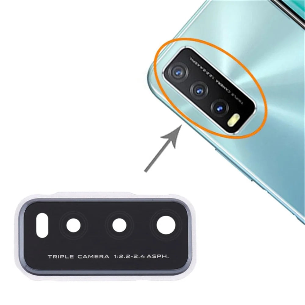 For vivo Y30/Y20s V2034A Replacement Part OEM Camera Lens Holder Cover Mobile Phone Accessories (Without Logo) - Blue - 3