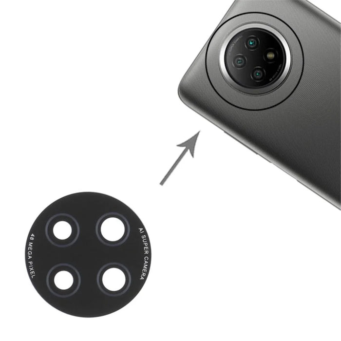 For Xiaomi Redmi Note 9 5G M2007J22C Rear Back Camera Lens Cover Replacement Part (without Logo) - 4