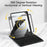 For iPad Pro 11 (2022) / (2021) / (2020) / (2018) / Air (2022) / (2020) 360-Degree Rotatory PU Leather Bluetooth-compatible 3.0 Keyboard Shell Set with Dual-Mode Mouse - Black - 3
