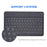 For iPad Pro 11 (2022) / (2021) / (2020) / (2018) / Air (2022) / (2020) 360-Degree Rotatory PU Leather Bluetooth-compatible 3.0 Keyboard Shell Set with Dual-Mode Mouse - Black - 6