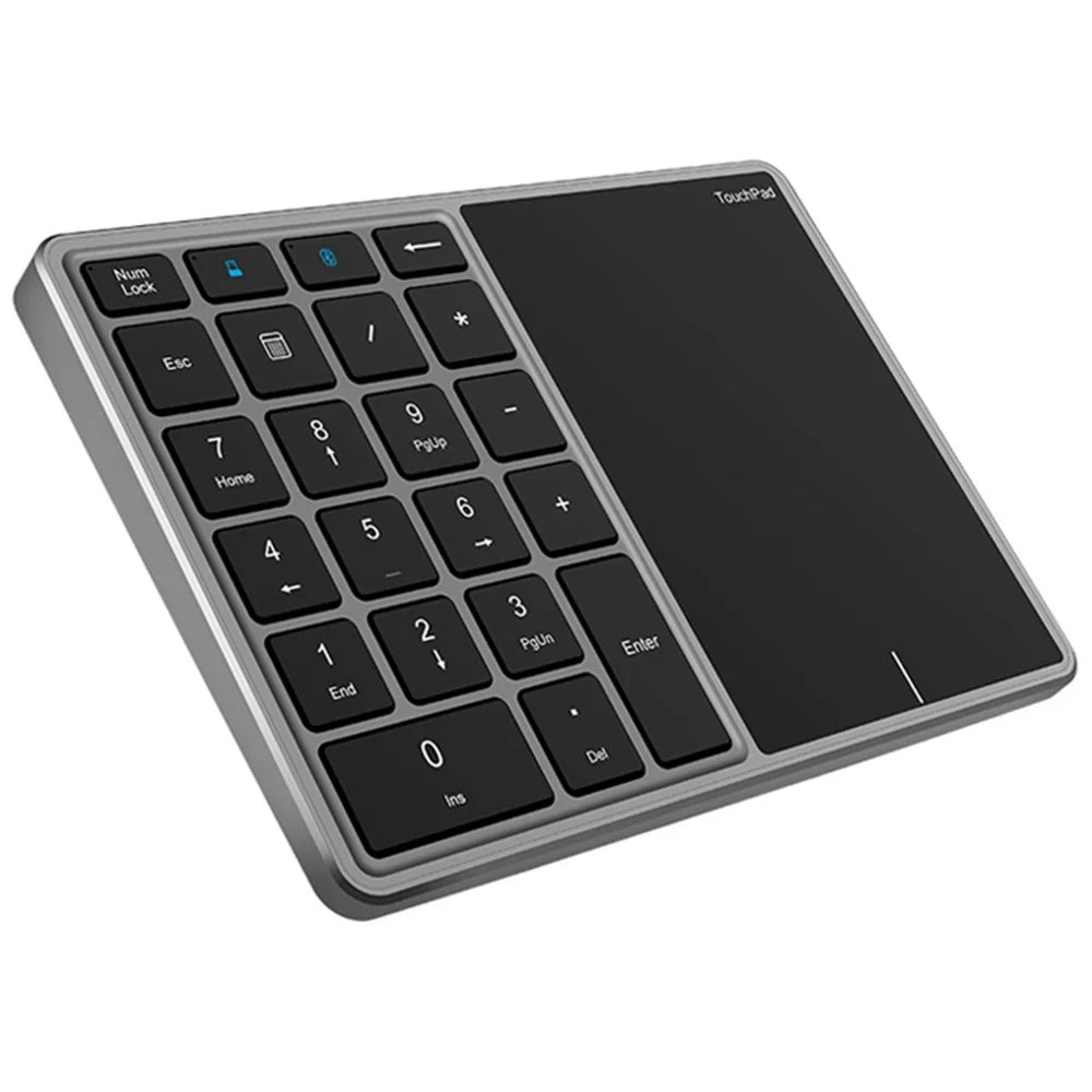 BT-14 Bluetooth-compatible / 2.4G Wireless Mini Numeric Keyboard Computer Laptop Keypad with Touchpad - 1