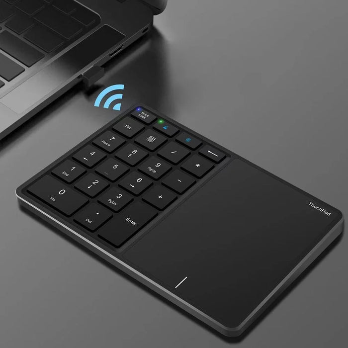 BT-14 Bluetooth-compatible / 2.4G Wireless Mini Numeric Keyboard Computer Laptop Keypad with Touchpad - 5