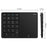 BT-14 Bluetooth-compatible / 2.4G Wireless Mini Numeric Keyboard Computer Laptop Keypad with Touchpad - 7