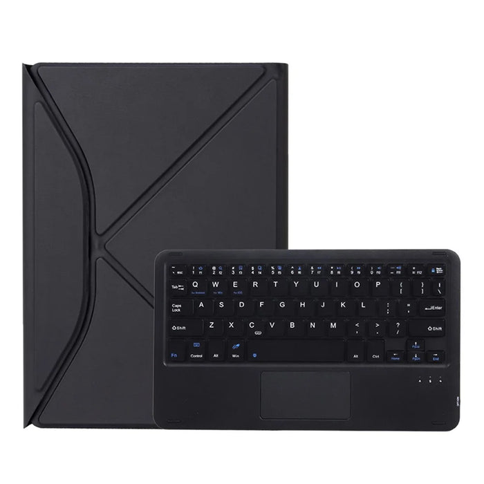 Z102B-A For iPad 10.2 (2021)/(2019)/(2020) Wireless BT Keyboard Case with TouchPad Scratch-Proof Cover Tablet Case - Black - 7