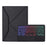 Z102B-AS For iPad 10.2 (2021)/(2019)/(2020) Detachable 3-Color Backlit Bluetooth-compatible Keyboard with TouchPad Protective Case Anti-Drop Tablet Cover Built-in Pencil Slot - Black - 7