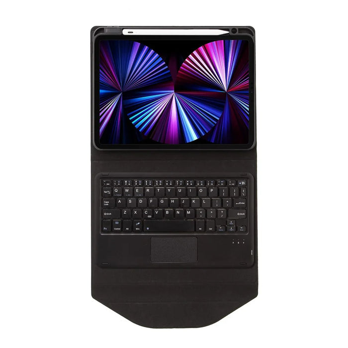 Z11B-A For iPad Pro 11 (2018) / (2020)  / (2021) Bluetooth-compatible Keyboard Case with Touchpad Protective Cover Tablet Case with Pencil Slot - Black - 6